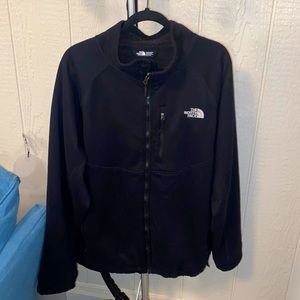 Fleece black front zip up jacket